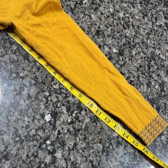Antthony Mustard Knit cardigan with matching skirt NWT L - Picture 12 of 15